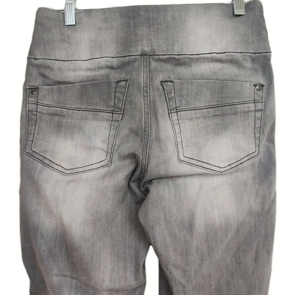 Rock & Republic Denim RX Fever Pull‎ On Jeggings, women's XS, distressed, gray